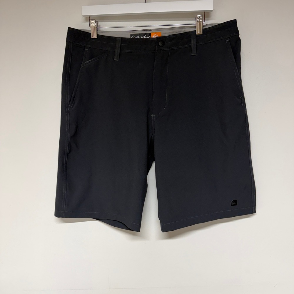 Quiksilver Waterman Collection Mens Size 38 Hybrid Walk Shorts Black